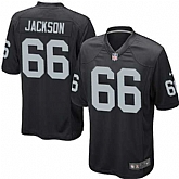 Nike Men & Women & Youth Raiders #66 Jackson Black Team Color Game Jersey,baseball caps,new era cap wholesale,wholesale hats